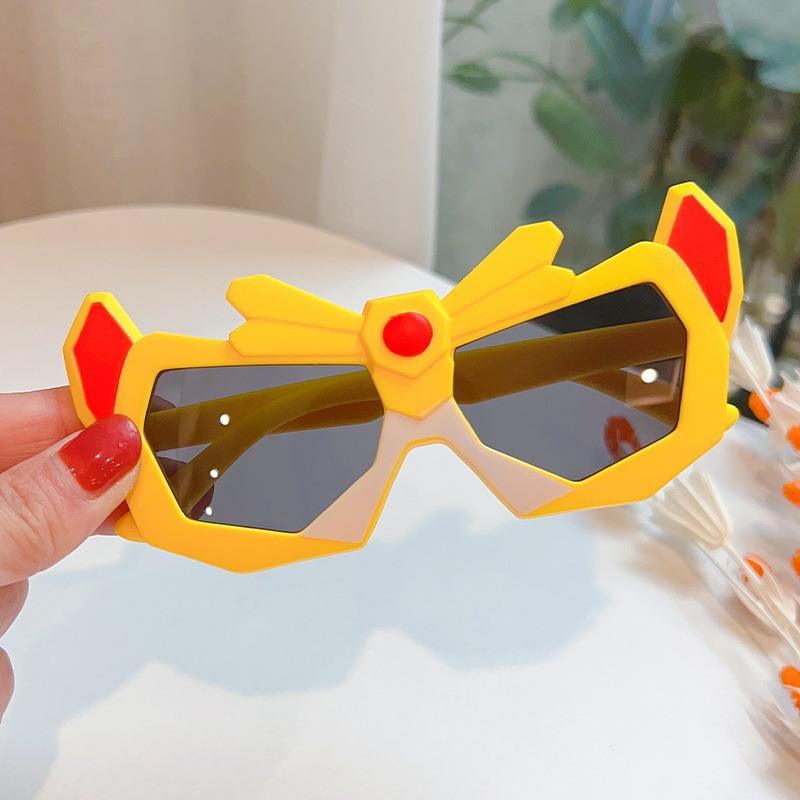Children'S Sunglasses Cool Handsome Boy Female Cartoon Transformers Sunglasses Baby Funny Toy Sunshade Photo Glasses