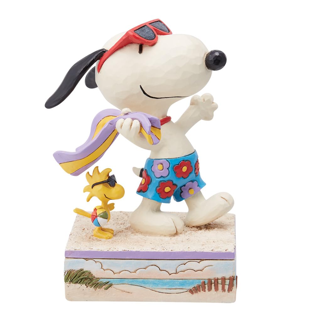 JIM SHORE Snoopy & Woodstock at Beach 6014338