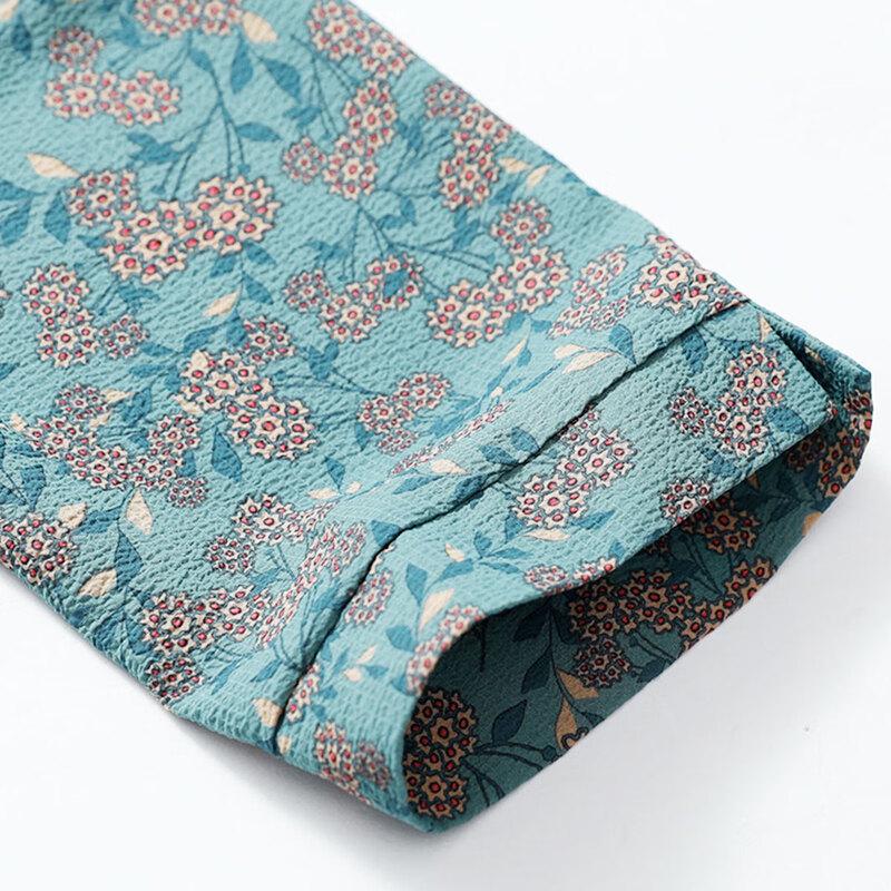 Pastte Damen Freizeitbluse mit 3/4-Ärmeln und Blumendruck