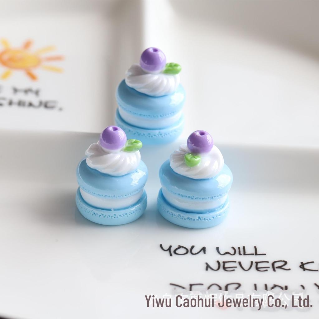 Tort Macaron Sandwich 3D DIY Cremă Bijuterii Pandantiv Telefon Ornament