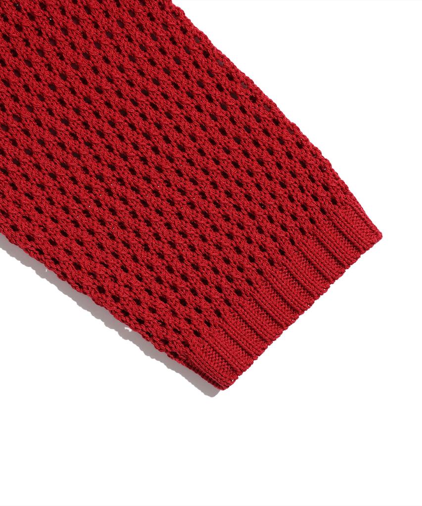 NICEGHOSTCLUB 3Stars L/S Knit Tee_Red(Ng2Fsuk601A)