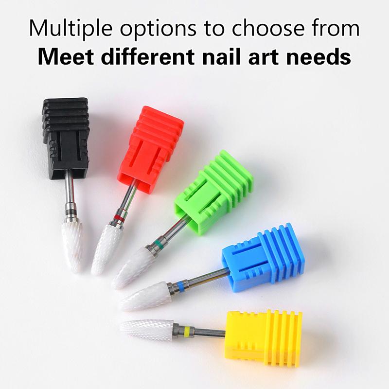 Ceramic Milling Cutter Nail Drill Bit Electric Manicure Pedicure Mill Bits Machine Files Nail Art Tools Equipment
