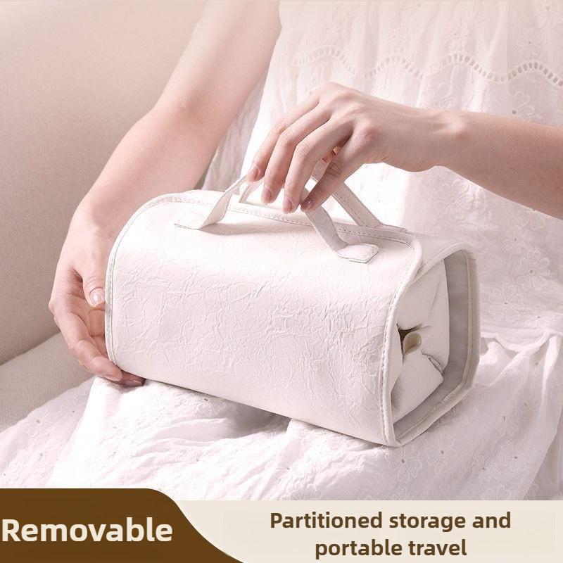 Foldable Toileting and Makeup Large Capacity Portable Makeup Bag, Travel Waterproof Four in One Detachable Packaging and Storage
