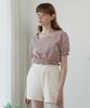 DEAR,PEER Frill Crop Blouse Pink