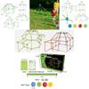 Colorful Diy Tent Building Kit For Kids With Educational Plastic Sticks And Balls