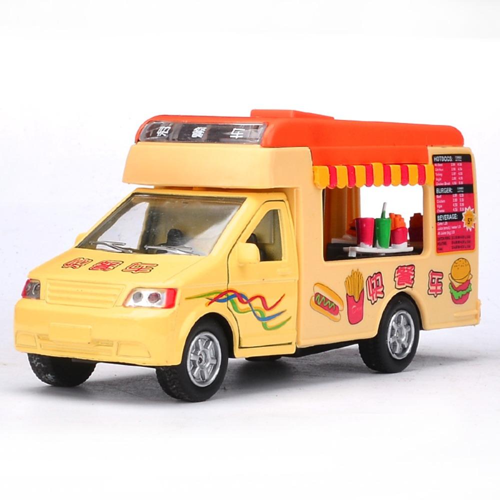Inertia Simulation Ice Cream Truck ABS Children's Toy Car Cute Food Truck Store Car Toy  Girl Gift