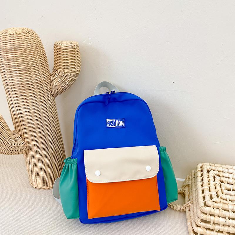 Modern Chic Unisex Children s Backpack Spacious Lightweight Breathable School Bag синий