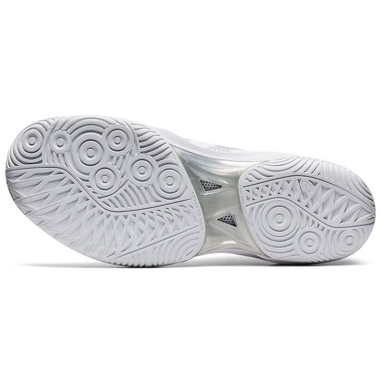 Asics Gelhoop V12 Wide Pure Silver Unisex Sneakers White 1063A020-101