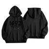 Women's Fashionable, Casual, Comfortable Round-neck, Hooded, Long-sleeved, Witch-print Warm Sweater