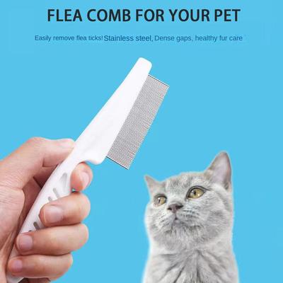 Pet Massage Flea Comb Stainless Pin Pet Flea Removal Necessary Pet Hair Brush  Pet