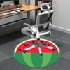 1pc Watermelon Slice Office Round Area Rug,  Mat Suitable For Office, Under Office Chairs Bedroom Living Room Home Decor, Room Deco