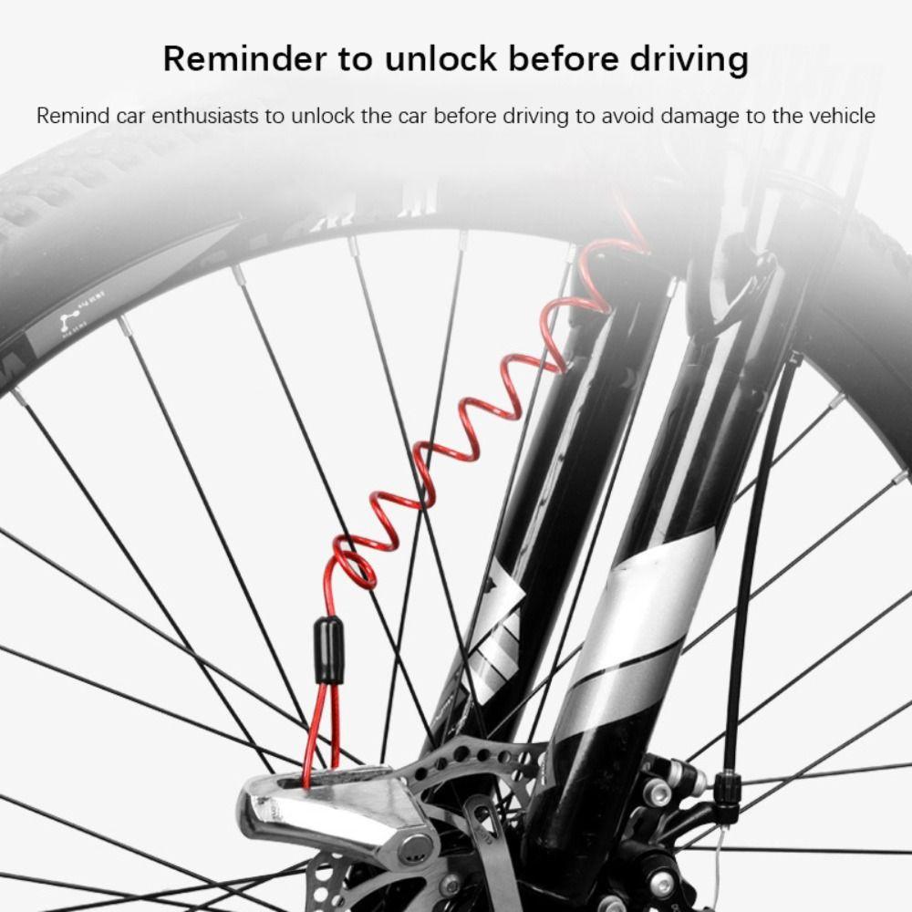 Waterproof Lock Anti-Theft Rope PVC+Steel Wire Disc Lock Spring Cable  Vehicle