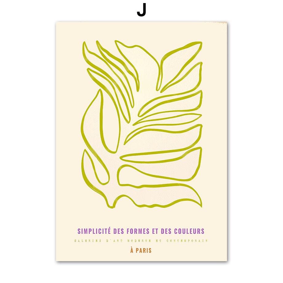 

Абстрактные свежие цветы рынок парижский завод лист бохо скандинавские постеры и принты настенное искусство холст картины картины декор гостиной 21x30cm No Framed