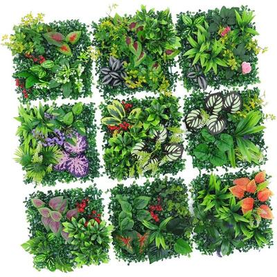 DIY Künstliche Pflanzenwandpaneele Langlebig Ewiges Leben Künstlicher Eukalyptus Teppich Lebensecht Kein Gießen Künstliches Farnkraut