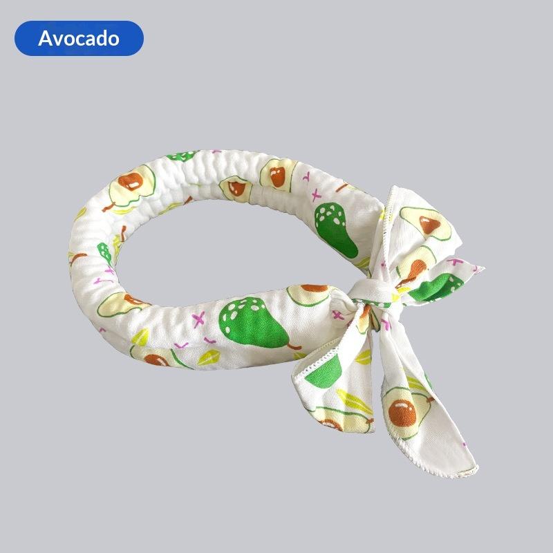 Pet Cooling Ice Scarf Anti-Heatstroke Breathable Adjustable Collar for Dogs Cats Summer Daily Walking