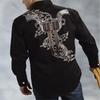 Men's Shirt Shirt Snake Totem Sub -sleeve Character Soft Material Casual Outdoor Snakeskin Graphics