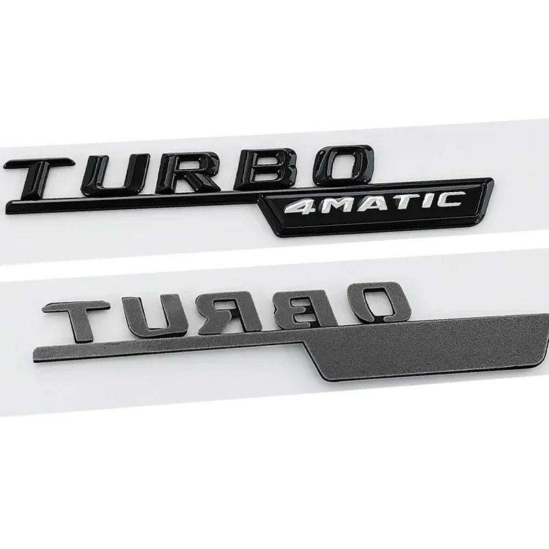 2 ks ABS Auto Blatník Turbo 4MATIC Logo Znak Odznak Nálepka Pro A45 C117 CLA 35 45 GLA45 X247 GLE53 Příslušenství