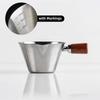 V-shaped Spout Coffee Espresso Cup Wooden Handle Coffee Extract Cup Coffee Measuring Cup  Home