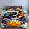 Space-Themed Astronaut Decor Set Soft Comfortable Duvet Cover Bedding Set Included 1*Duvet Cover & 2*Pillowcases Gift