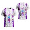 Man Gym Clothes Summer Quick Dry Printed T Shirt Fitness Running Training Tops Short Sleeve Badminton Clothing Sportswear Man