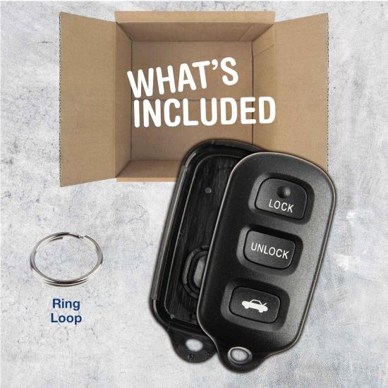 KeylessOption Just The Case Keyless Entry Remote Key Fob Shell
