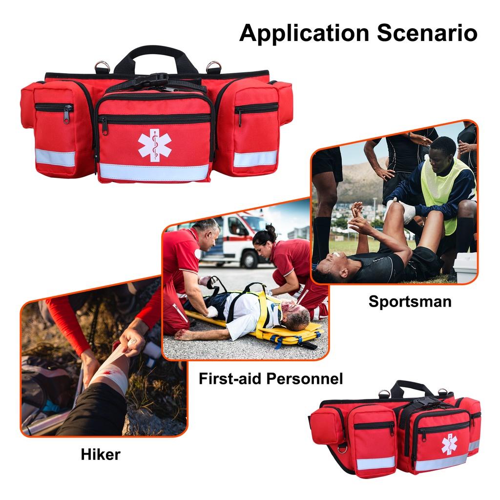 New Outdoor Oxford Cloth Portable Medicine Waist Bag Emergency Rescue Bag