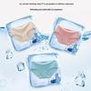 Women's Seamless Ice Silk One-Piece Underwear, Comfortable Mid-Waist Cotton Briefs for Girls, Available in Large Sizes.