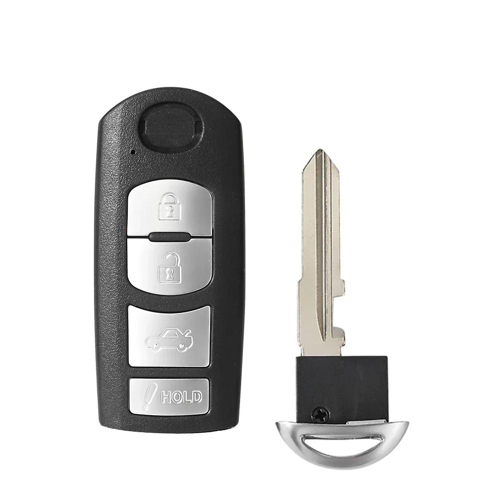 KEYYOU Fob 2/3/4 Buttons Smart Car Key Shell Case For Mazda 3 5 6 CX-5 CX-7 CX-9 MX-5 Miata RX-8 2006-2018