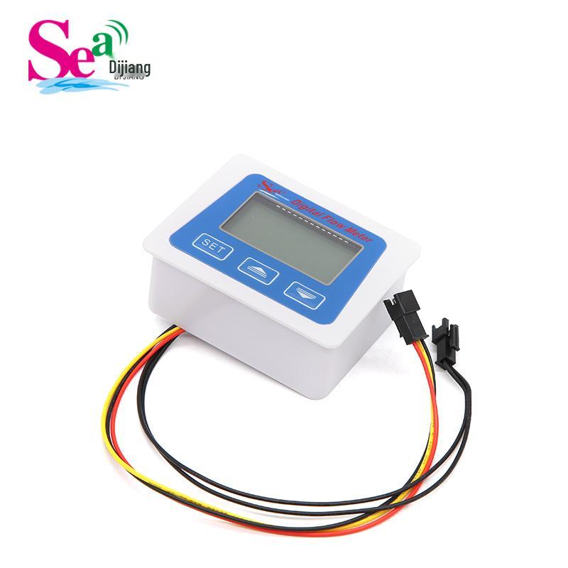Low-Power Smart Electronic Water Flow Meter with Digital Display, 4-Point Sensor, Battery-Powered