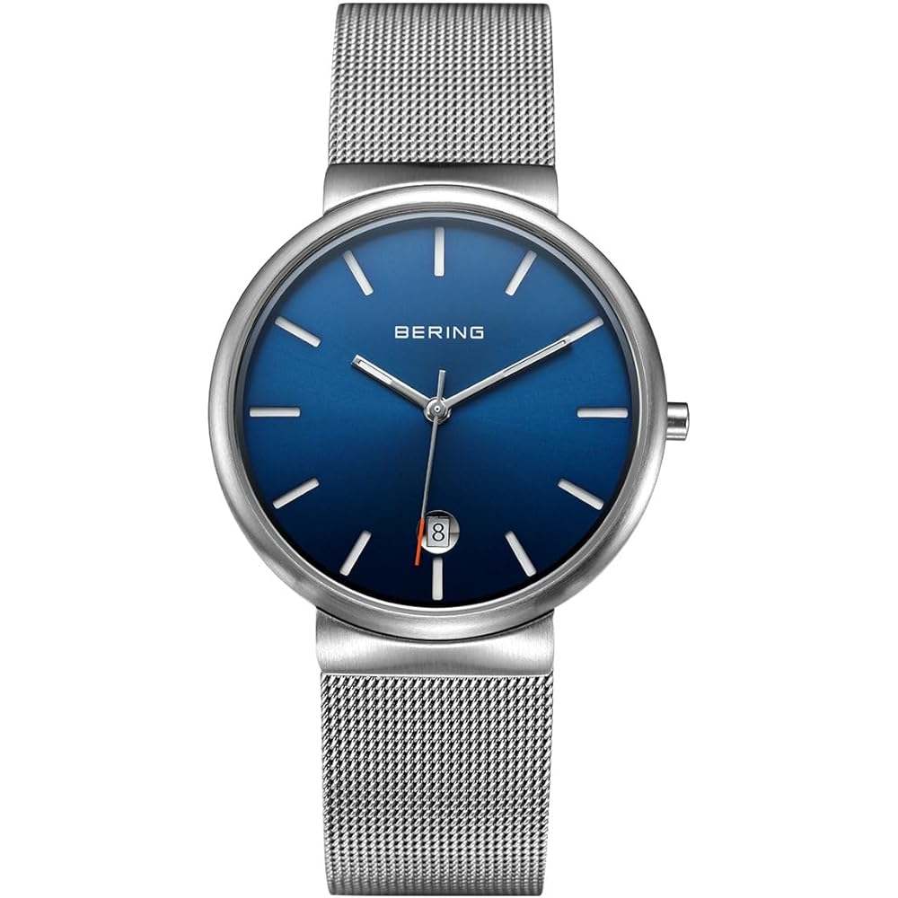 Bering Classic Carving Mesh Unisex Watch Blue 11035-007