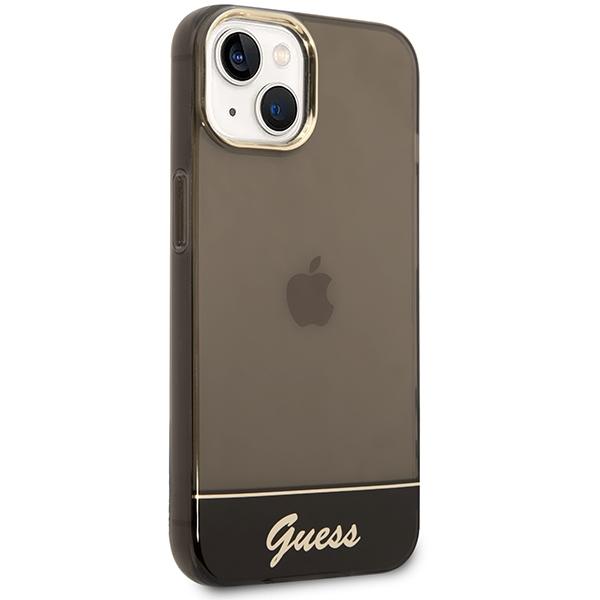 Guess Guhcp14Mhgcok Iphone 14 Plus / 15 Plus 6.7 Czarny/Black Hardcase Translucent