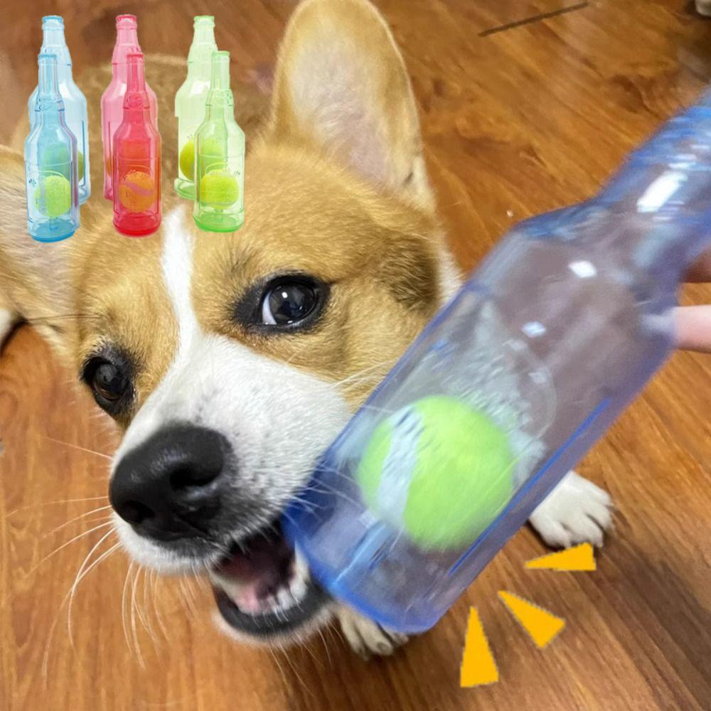 Plastic Crunchnplay Bottle Toy Creative Bottle Chew Toys New Dog Water Bottle Toy for Dogs