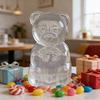Gummy Bear Container Clear Plastic Bear Shaped Candy Holder Reusable Gift Box for Valentine's Day Party Festive Favors
