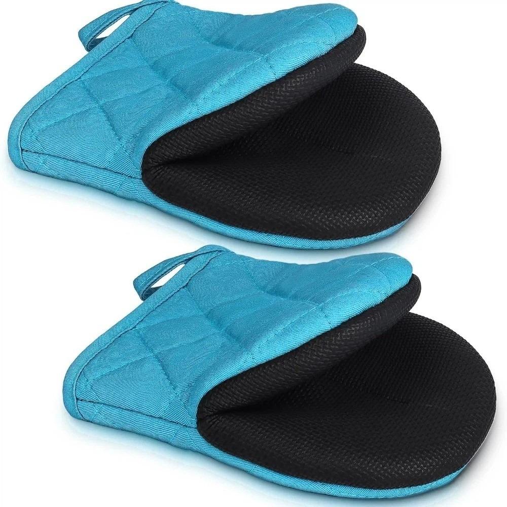 Heat Resistant Baking Hand Mitts Non-slip Kitchen Microwave Mittens  Restaurants