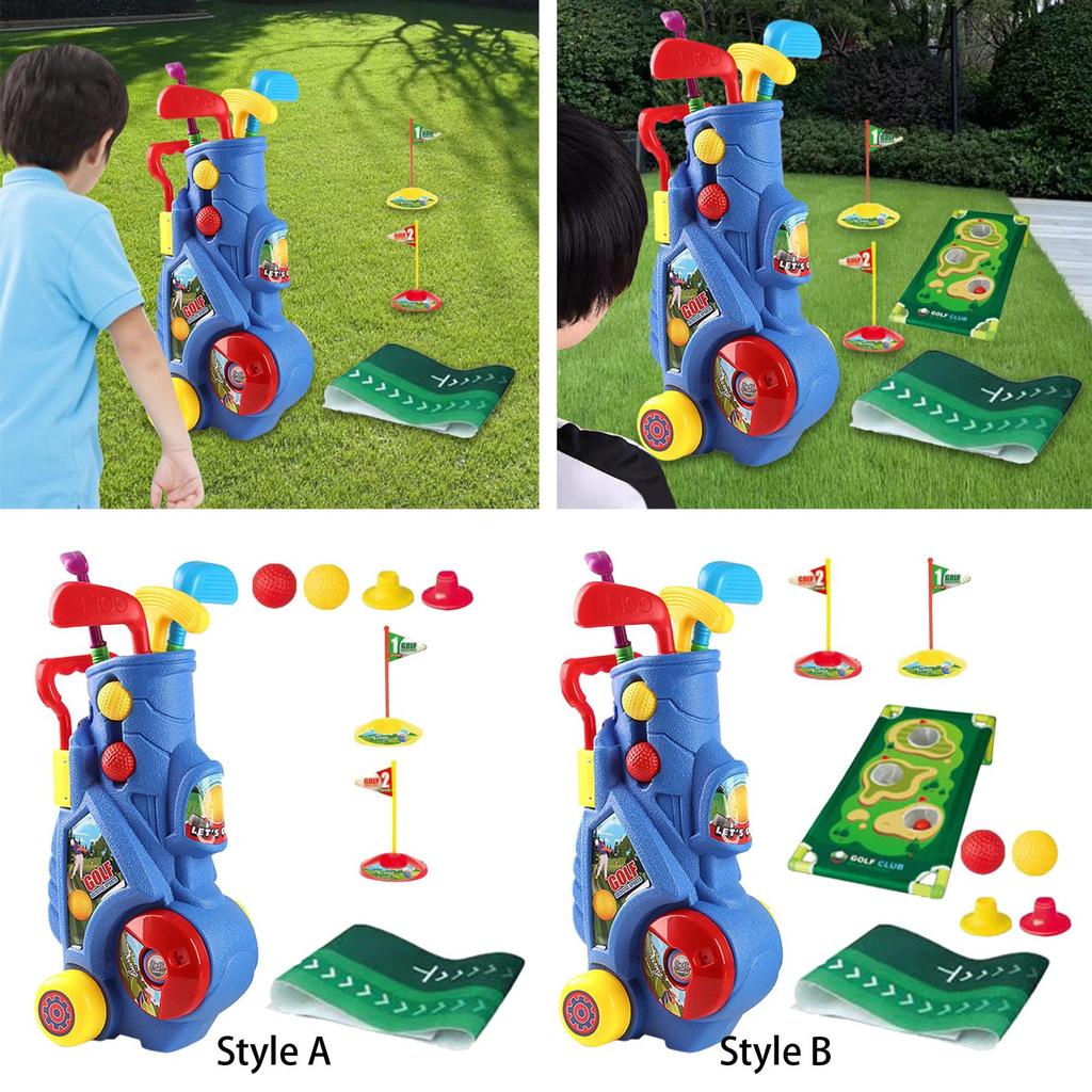 Kids Golf Clubs Gifts Toddlers Set for 2 3 4 5+ Years Old Style A