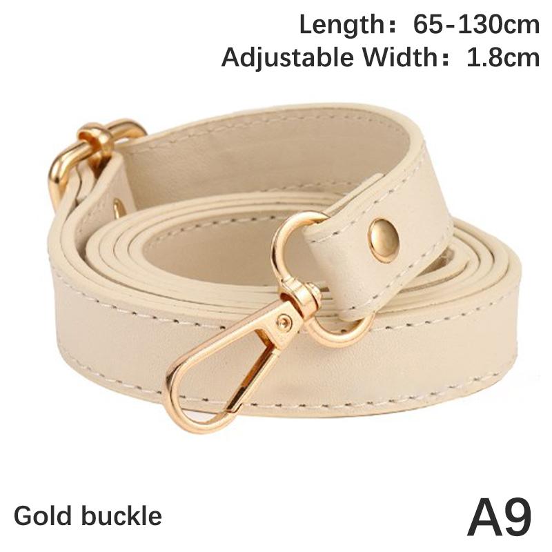 Pu Leather Shoulder Strap Crossbody Bag Strap 130Cm Long Double-Layer