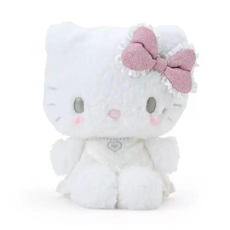 Adorable Japanese Sanrio Demon Angel Series Kt Plush Toy Keychain Heartwarming Gift For Girls 20cm Angel Plush