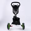 The Portable Three Wheeled Cart for Golf Courses Is Foldable Easy To Carry Sturdy and Durable, Convenient for Storing Golf Carts