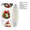 Holiday Envelope Seals Christmas Round Stickers, Santa Claus Snowman And Gingerbread Patterns Print, Scrapbooking Stickers Self Adhesive for