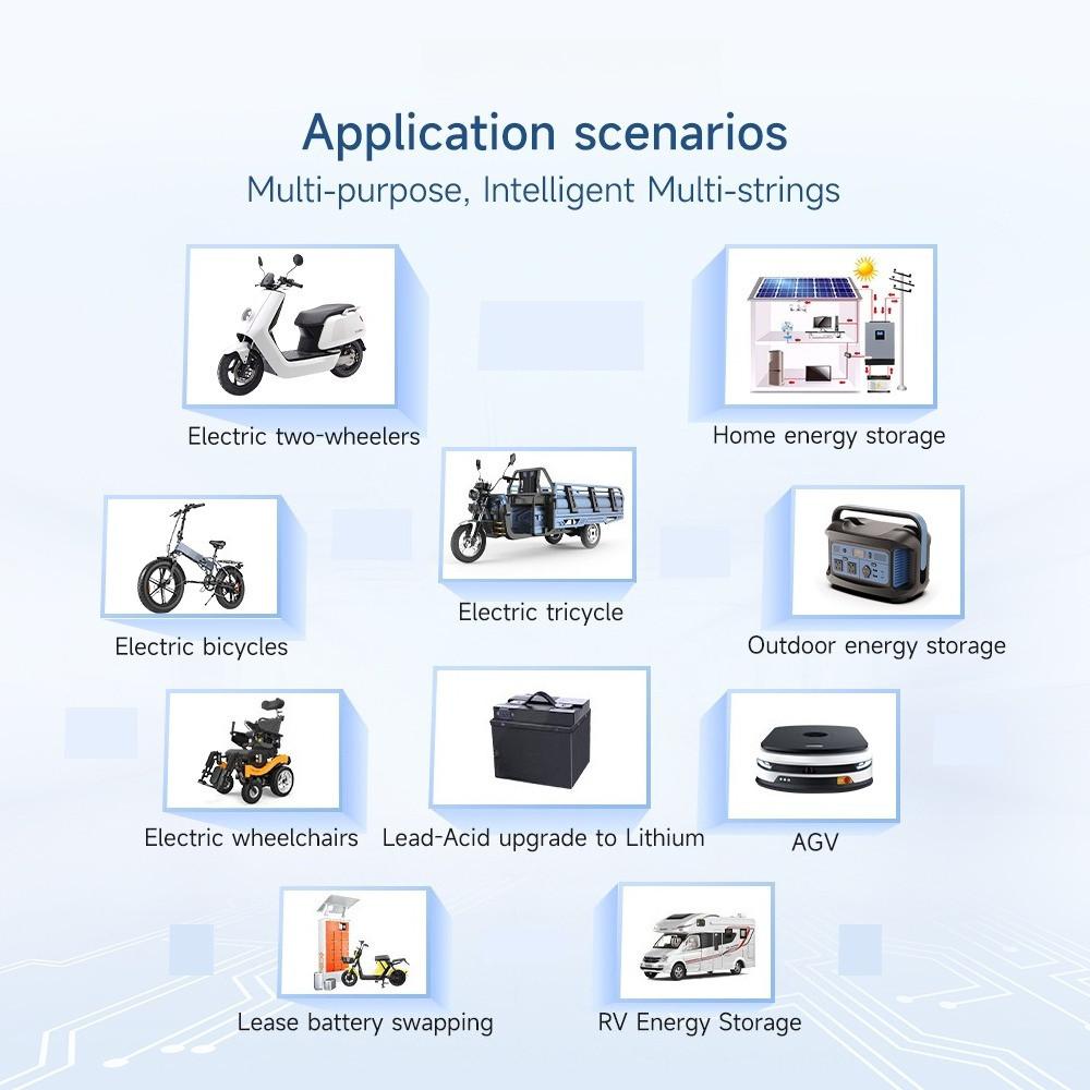 4s-24s Smart Active Balance BMS 4S~8S BT Protective Board 16S 12v 24v 36v 100A Lifepo4 Li-ion Battery Protection Board