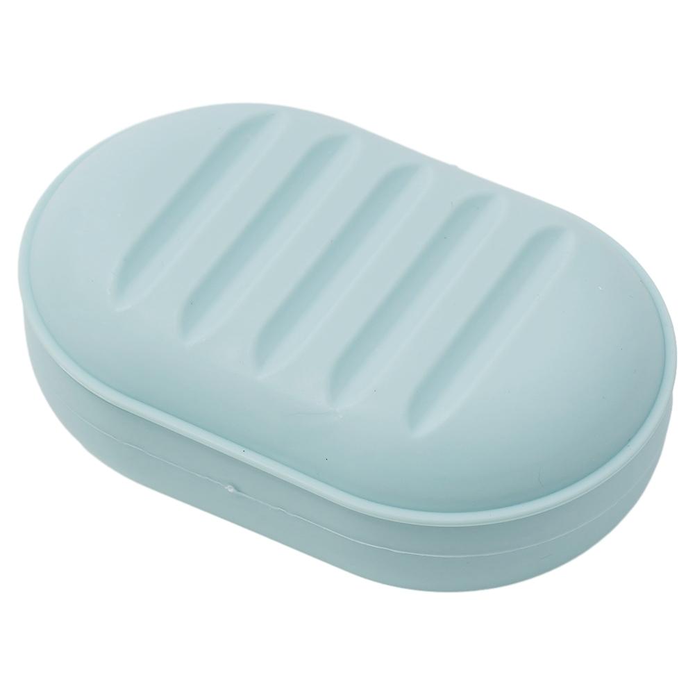 PP Material Soap Dish Portable Sealed 11.2*7.5*3.8