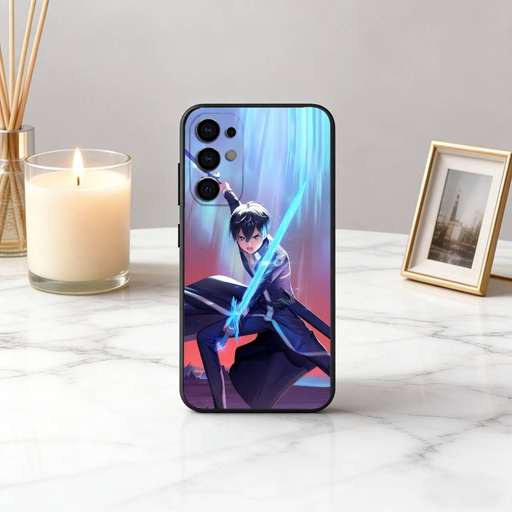 

Чехол для телефона Sword Art Online K-Kazuto K-Kirigaya-ES для Samsung S25, S24, S21, S22, S23, S30, Ultra, S20, Plus, Fe, Lite, Note, Черный чехол Samsung S21 s305G