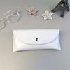 Pu Leather Button Sunglasses Case Portable Soft Glasses Boxs Waterproof Glasses Protective Cover Eyewear Storage Bag