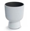 Milly White Plastic Flowerpot with Insert 36.5x30 Cm