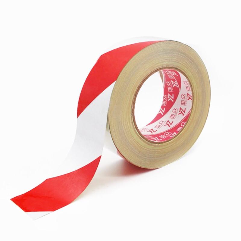 Red White PVC Warning Reflective Floor Tape