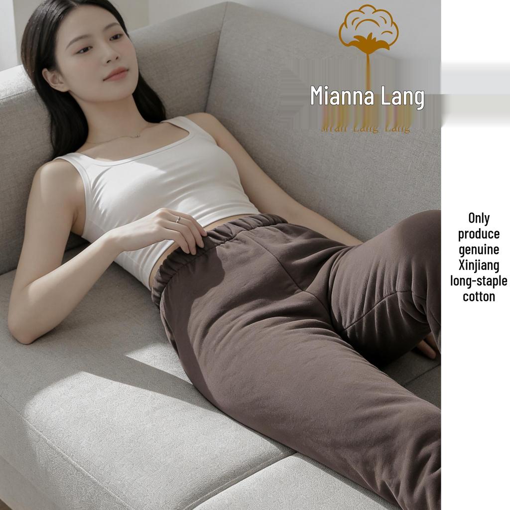 Winter Women's Hand-stitched Cotton Warm Pants - Thickened Old Cotton for Health and Comfort