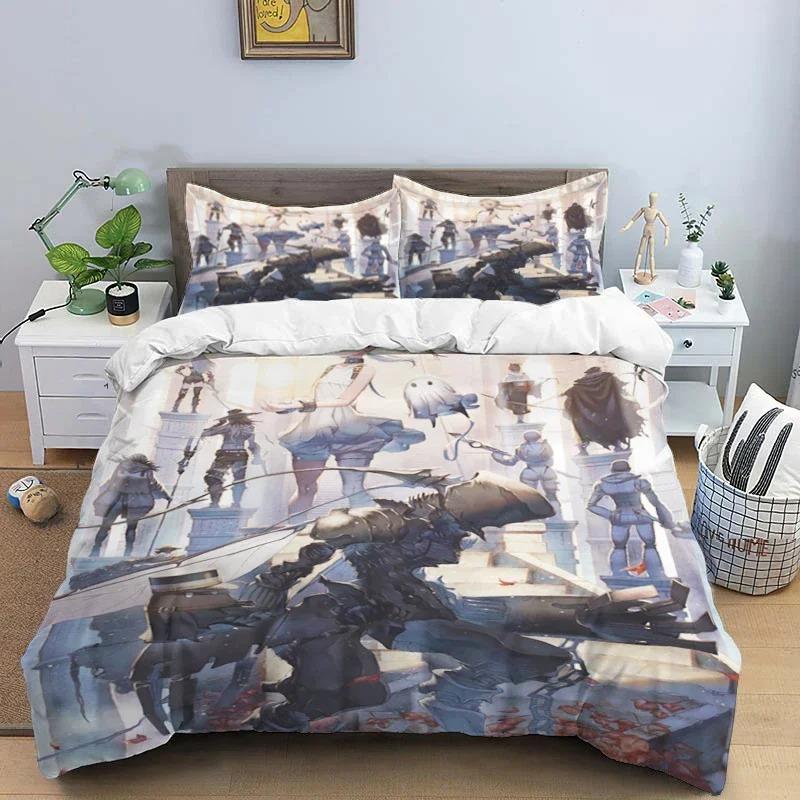 Comforter Comic Nier Art Print Three Piece Bedding Set Fashion Article Children Or Adults For Beds S S Bedding Set