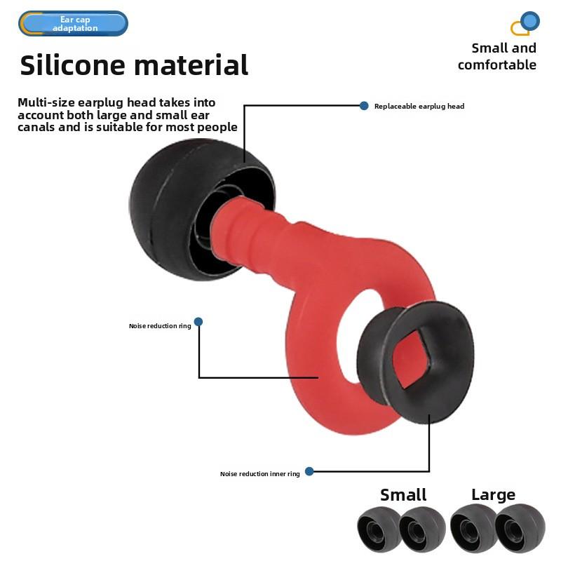 Sleep Earplugs Physical Sound Insulation Anti-noise Sports Swimming Waterproof Adult Silicone Soft Earplugs