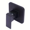 Shower Valves Wall Mount Copper Faucet Shower Rough-In Valve Bathroom Trim Kit Single Handle Tub Shower Valve Mixer, Matte Black