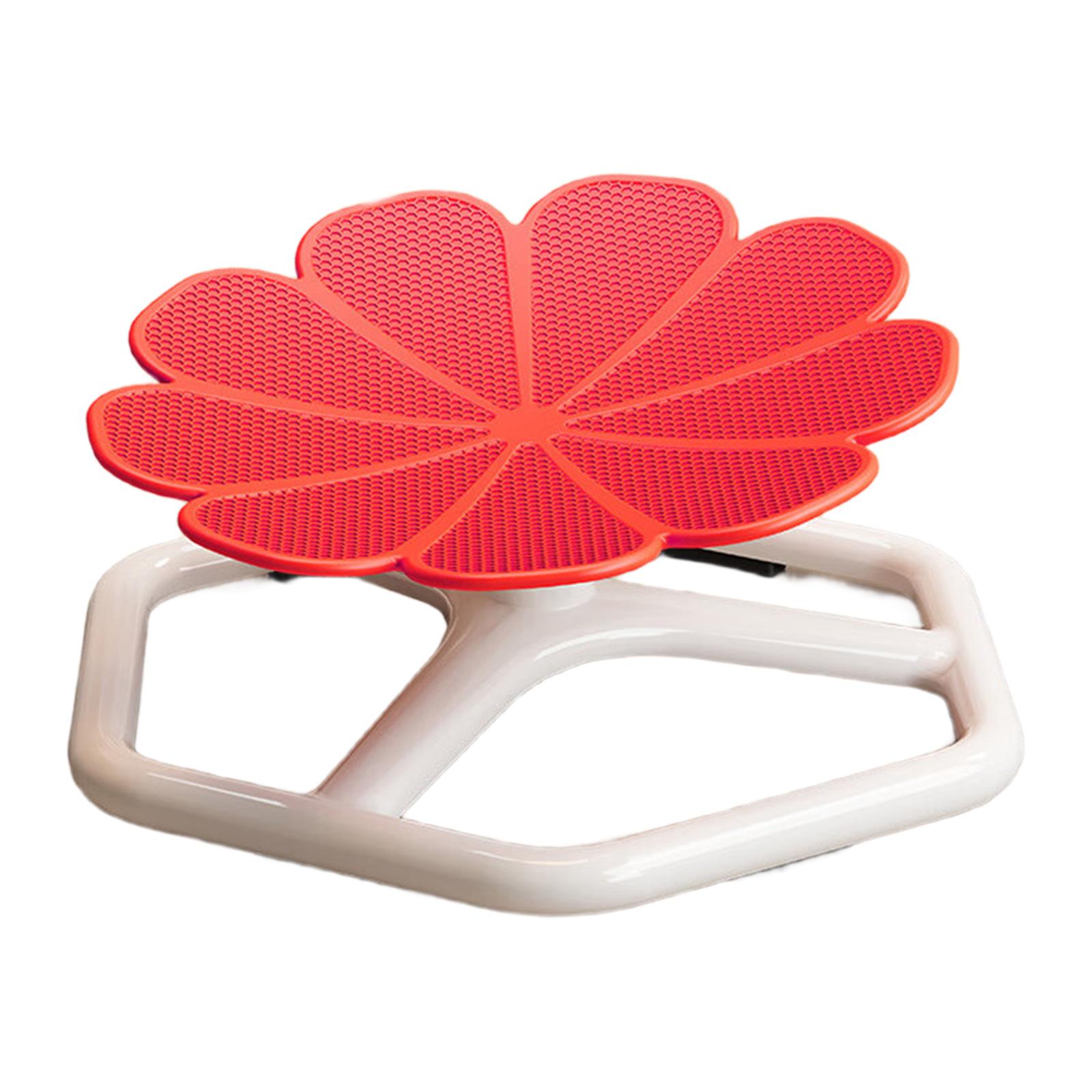 Flower Shape Sensory Swivel Chair Spinner Seat Sit and Spin Calming Toy Spinner Seat for Enhances Balance Training красный